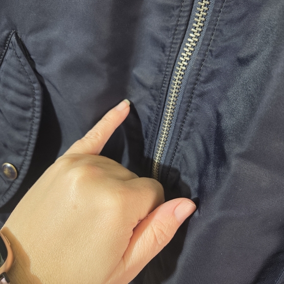 Men's Navy Blue Polo Ralph Lauren Pilot Bomber Patch Jacket Size Large - Picture 7 of 16